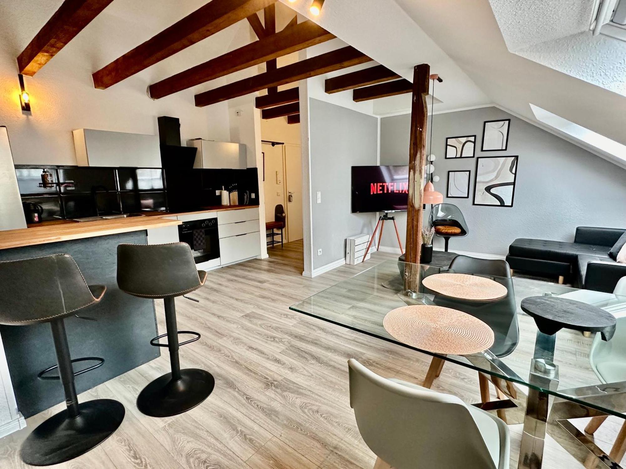 Stilvoll Im Zentrum Balken Loft Apartment Bochum Exterior photo